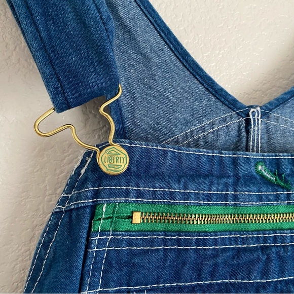 Liberty denim bib overalls 34 x30 - Picture 7 of 9